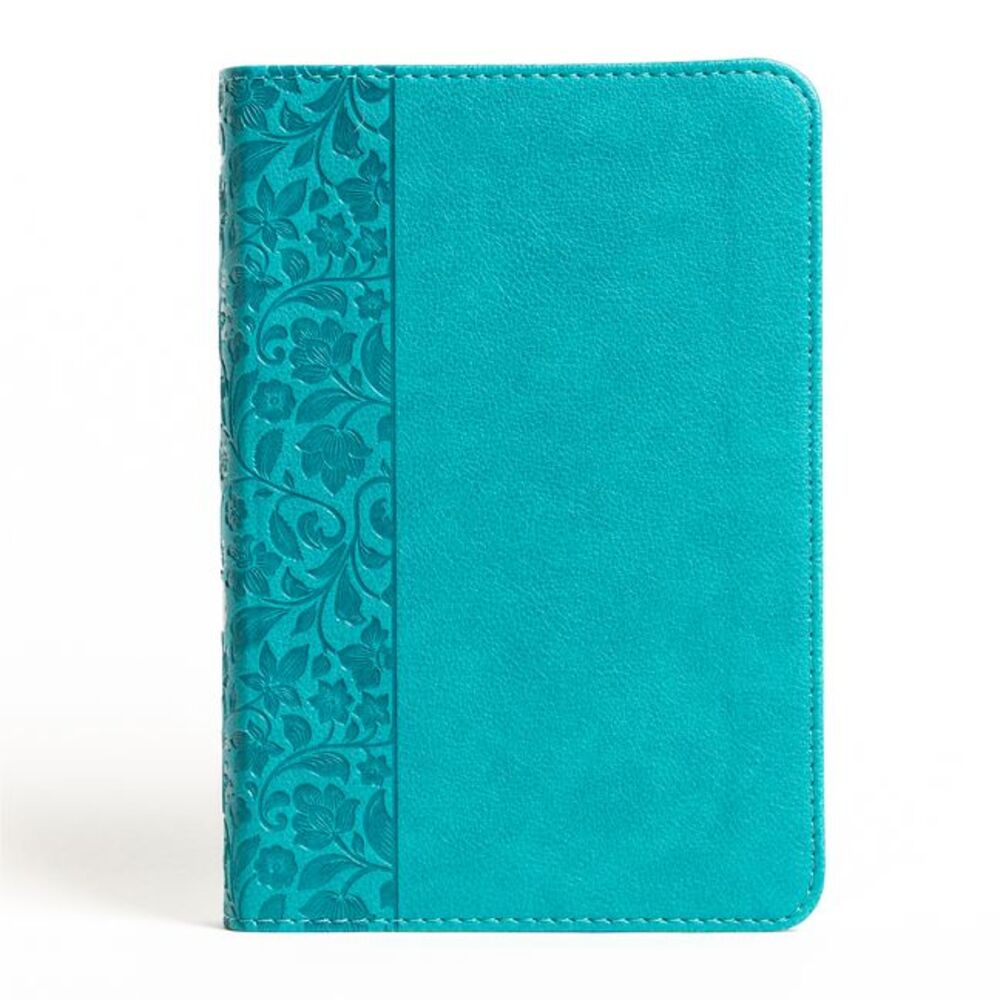 NASB Large Print Compact Reference Bible, Teal Leathertouch -- Holman Bible Publ